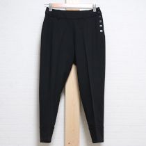 黒キルティング使いパンツ【7号】