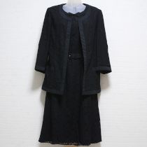 黒総レースジャケット&ワンピース【9号】