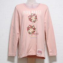 ピンク苺リース長Tシャツ【M】