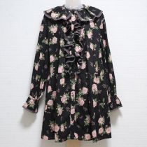 黒薔薇プリントチュニック