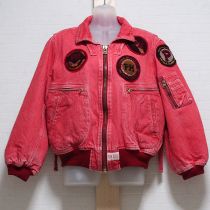 赤サガラワッペン付きゼッケンブルゾン