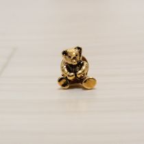 ゴールドくまピンブローチ