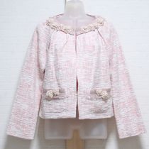ピンク花モチーフジャケット