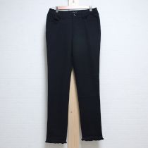 黒裾フリルストレッチパンツ【11号】