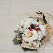 白薔薇ブーケコサージュ