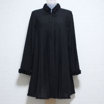 黒フリル使いプリーツチュニック【9号】