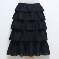 黒レース使い段々ローンスカート【9号】