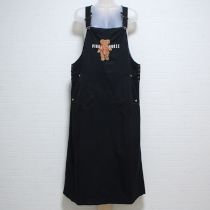 黒くま刺繍ジャンパースカート