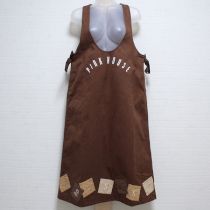 こげ茶裾パッチワークジャンパースカート