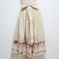 生成蔓薔薇パッチワークスカート