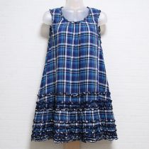 ブルー系チェックチュニック