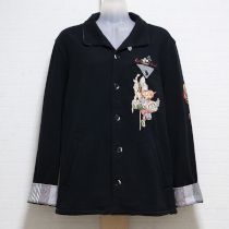 黒クライミングKARLくんカットソーカーディガン【3(M)】