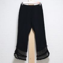 黒裾ドットチュールレギンス