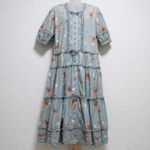 ブルーグレーキャンディダフトワンピース