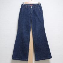 紺デニムワイドパンツ【M】
