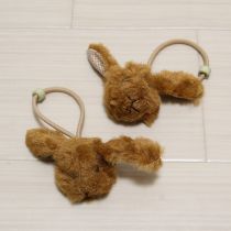 うさぎモチーフヘアゴム2個セット