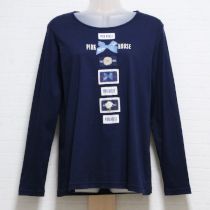ネイビーワッペン長Tシャツ