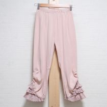 ピンクローンフリル針抜きレギンス