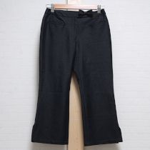 黒リボン付きストレッチパンツ【S】