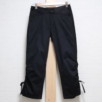 黒裾スリットたくし上げパンツ【9号】