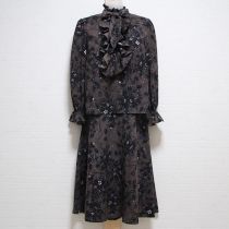 茶花柄ブラウス&スカート【9号】