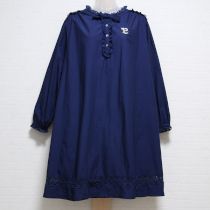 紺刺繍入りチュニック