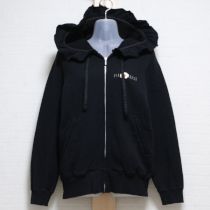 黒ギンガム雛菊フリルパーカー