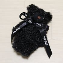 黒ビターリボンズベアぬいぐるみコサージュ