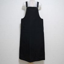 黒ロゴ刺繍ジャンパースカート