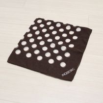 こげ茶水玉シフォンミニスカーフ