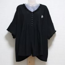 黒VANNILA SKYシャンブレーブラウス