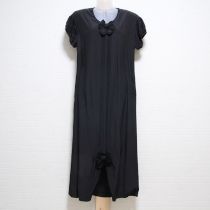 黒リボン使いポリワンピース