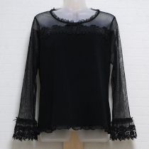 黒ロゼットリースカットソー【3(M)】
