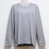 グレーロゴ長Tシャツ