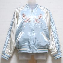 水色桜刺繍スカジャン【3(M)】