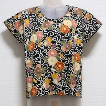 黒系和柄Tシャツ【M】