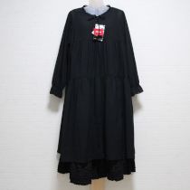 黒ピコフリルレイヤーワンピース