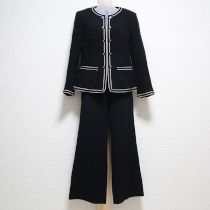 黒ブレード使いパンツスーツ【S】