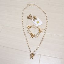 ゴールドパールリボンモチーフ3点セット