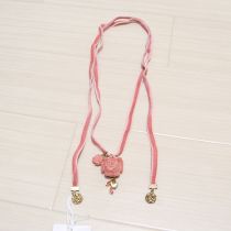 ピンク薔薇ベルベットリボンチョーカー