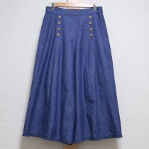 ブルーネーム使いワイドパンツ【3(M)】