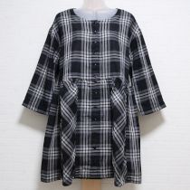 黒系チェックチュニック