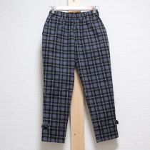 黒系チェックリボン付きパンツ