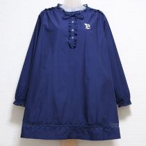 紺刺繍入りチュニック