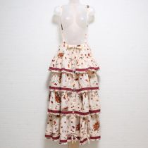 生成チェック使いチェリーと薔薇吊スカート