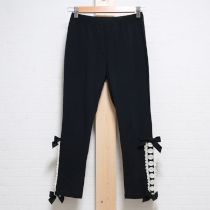 黒アンティークレース使いレギンス