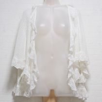 生成バックレースカーディガン