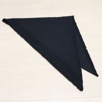黒ピコフリル三角ストール