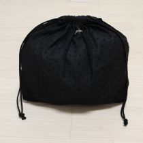 黒スノーカットドビー巾着