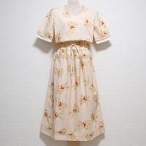 クリームリボンうさぎワンピース
